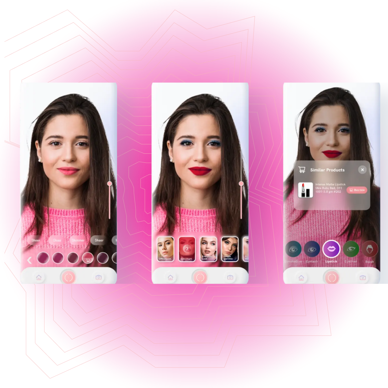 Lipstick Try-On Collage